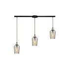 ELK Home Hammered Glass Configurable 10830-3L Oil Rubbed Bronze 3 Lights 180W Multi Pendant
