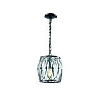 ELK Home Adriano 14520-1 Gloss Black 1 Light 60W Mini Pendant
