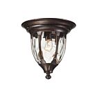 ELK Home Glendale 45004-1 Regal Bronze 1 Light 100W Outdoor Flush Mount