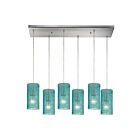 ELK Home Ice Fragments Configurable 10242-6RC-AQ Satin Nickel 6 Lights 360W Multi Pendant