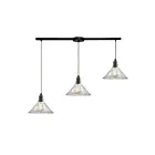 ELK Home Hand Formed Glass 10435-3L Oil Rubbed Bronze 3 Lights 180W Multi Pendant