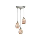 ELK Home Capri Configurable 10444-3 Satin Nickel 3 Lights 180W Multi Pendant