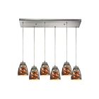 ELK Home Abstractions Configurable 10460-6RC-CS Satin Nickel 6 Lights 360W Multi Pendant