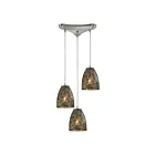 ELK Home Fissure Configurable 10465-3BRF Satin Nickel 3 Lights 180W Multi Pendant
