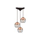 ELK Home Revelo 10490-3 Oil Rubbed Bronze 3 Lights 180W Pendant