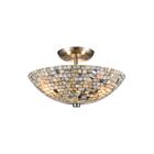 ELK Home Capri 10551-3 Satin Nickel 3 Lights 180W Semi Flush Mount
