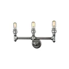 ELK Home Cast Iron Pipe 10684-3 Weathered Zinc 3 Lights 180W Vanity Light
