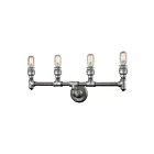 ELK Home Cast Iron Pipe 10685-4 Weathered Zinc 4 Lights 240W Vanity Light