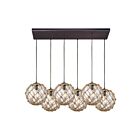 ELK Home Coastal Inlet Configurable 10715-6RC Oil Rubbed Bronze 6 Lights 360W Multi Pendant