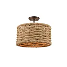 ELK Home Weaverton 10756-2 Oil Rubbed Bronze 2 Lights 120W Semi Flush Mount