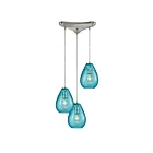 ELK Home Lagoon Configurable 10770-3 Satin Nickel 3 Lights 180W Multi Pendant