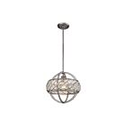 ELK Home Bradington 11093-1 Weathered Zinc 1 Light 100W Pendant