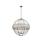 ELK Home 11095-8 Bradington 480W 8-Lights Weathered Zinc Chandelier