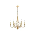 ELK Home 11176-6 La Rochelle 360W 6-Lights Parisian Gold Leaf Chandelier