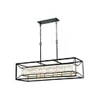ELK Home Starlight 11186-6 Charcoal 6 Lights 360W Linear Chandelier