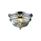 ELK Home Flushmounts 11225-2 Polished Chrome 2 Lights 120W Flush Mount