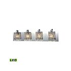 ELK Home Optix 11238-4-LED Polished Chrome 4 Lights 19.2W LED Vanity Light
