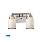 ELK Home Bryant 11265-2-LED Satin Nickel 2 Lights 19W LED Vanity Light