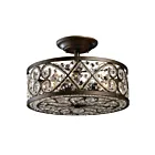 ELK Home Amherst 11286-4 Antique Bronze 4 Lights 240W Semi Flush Mount