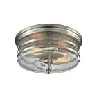 ELK Home Port O Connor 11335-2 Satin Nickel 2 Lights 120W Flush Mount
