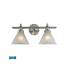 ELK Home Pemberton 11401-2-LED Brushed Nickel 2 Lights 19W LED Vanity Light
