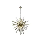ELK Home 1141-073 Cataclysm 480W 8-Lights Silver Leaf Chandelier