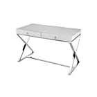 ELK Home 1141105 Chrome Super White Desk