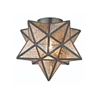 ELK Home Moravian Star 1145-004 Antique Mercury 1 Light 60W Flush Mount