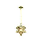 ELK Home Moravian Star 1145-023 Brass 1 Light 60W Mini Pendant