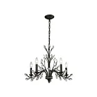 ELK Home 11775-5 Crystal Branches 300W 5-Lights Burnt Bronze Chandelier
