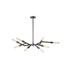 ELK Home 11857-8 Free Form 480W 8-Lights Dark Graphite Chandelier