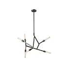 ELK Home 11858-6 Free Form 360W 6-Lights Dark Graphite Chandelier