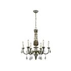 ELK Home 1202-005 Genevieve 360W 6-Lights Aged Gray Chandelier