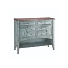 ELK Home 12038 Aged Blue Hartford Cabinet - Short