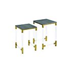 ELK Home 1218-1013-S2 Gray Consulate Accent Tables - Set of 2