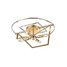 ELK Home Geosphere 12261-4 Polished Nickel 4 Lights 240W Semi Flush Mount
