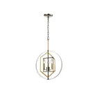 ELK Home 12262-3 Geosphere 180W 3-Lights Polished Nickel Chandelier