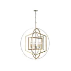 ELK Home 12264-7 Geosphere 420W 7-Lights Polished Nickel Chandelier