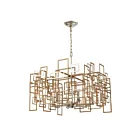 ELK Home 12305-6 Gridlock 360W 6-Lights Matte Gold Chandelier