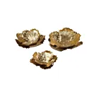 ELK Home 138-187-S3 Gold Leaf Organic Dimensional Wall Art - Set of 3