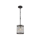 ELK Home Nadina 14345-1 Silverdust Iron 1 Light 60W Mini Pendant