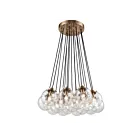 ELK Home 14466-17 Boudreaux 1020W 17-Lights Matte Black Chandelier