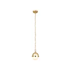 ELK Home Harmelin 14494-1 Satin Brass 1 Light 60W Mini Pendant
