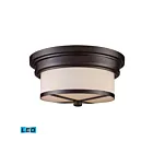 ELK Home Flushmounts 15025-2-LED Oiled Bronze 2 Lights 19W LED Flush Mount