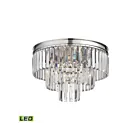 ELK Home Palacial 15215-3-LED Polished Chrome 3 Lights 14.4W LED Semi Flush Mount