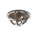 ELK Home Riveted Plate 15233-4 Silverdust Iron 4 Lights 240W Flush Mount