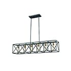 ELK Home Crossbar 15254-6 Silverdust Iron 6 Lights 360W Linear Chandelier