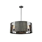 ELK Home 15322-6 Halstead 360W 6-Lights Ash Gray Chandelier