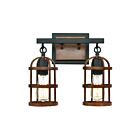 ELK Home Millville 15483-2 Matte Black 2 Lights 120W Vanity Light