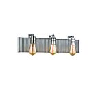 ELK Home Corrugated Steel 15922-3 Polished Nickel 3 Lights 180W Vanity Light